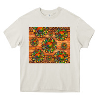 Cream autism awareness cowhide leopard sunflower Heavy Core Tee - Artiststas