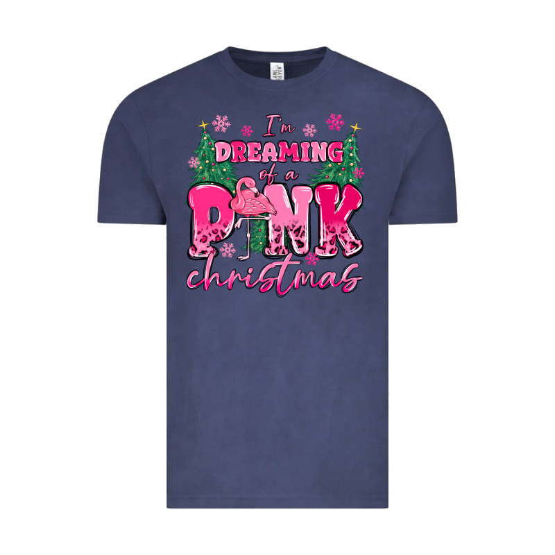 I'm Dreaming Of A Pink Christmas Flamingo Vintage Tee by MaliasSmallBusiness | Teevron