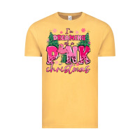 Vintage Mustard i'm dreaming of a pink christmas flamingo Vintage Tee - MaliasSmallBusiness