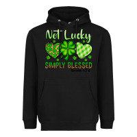 Black St. Patrick's Not lucky simply blessed Heavyweight Hoodie - OliviaCreatesArt