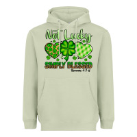 Matcha St. Patrick's Not lucky simply blessed Heavyweight Hoodie - OliviaCreatesArt