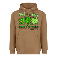 Toasted Coconut St. Patrick's Not lucky simply blessed Heavyweight Hoodie - OliviaCreatesArt