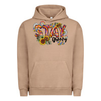 Pigment Burro Stay Groovy Urban Hoodie - CowhideDigitalArt