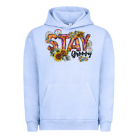 Pigment Grape Ice Stay Groovy Urban Hoodie - CowhideDigitalArt