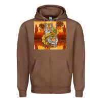 Chestnut tigers with scratches Zipper Hoodie - TumblerDesignByShophia