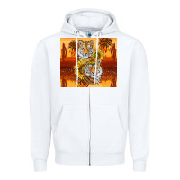 White tigers with scratches Zipper Hoodie - TumblerDesignByShophia