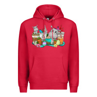 Cardinal Easter Hippopotamus coffee cups Easter Day Premium Hoodie - CowGirlArtShop