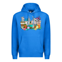 True Royal Easter Hippopotamus coffee cups Easter Day Premium Hoodie - CowGirlArtShop