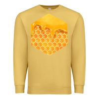 Antique Gold honeycomb fa element Premium Sweatshirt - FaDigitalArtStudio