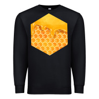 Black honeycomb fa element Premium Sweatshirt - FaDigitalArtStudio