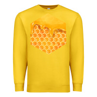 Lemon honeycomb fa element Premium Sweatshirt - FaDigitalArtStudio