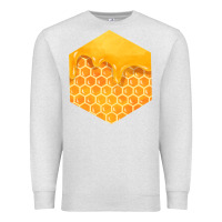 Oatmeal Heather honeycomb fa element Premium Sweatshirt - FaDigitalArtStudio