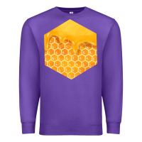Purple honeycomb fa element Premium Sweatshirt - FaDigitalArtStudio