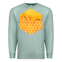 Seafoam honeycomb fa element Premium Sweatshirt - FaDigitalArtStudio