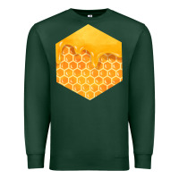 Sports Green honeycomb fa element Premium Sweatshirt - FaDigitalArtStudio