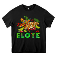 Black Elote corn sombrero lime and  cactus Heavy Core Tee - AdoDesignShop