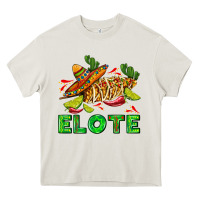 Cream Elote corn sombrero lime and  cactus Heavy Core Tee - AdoDesignShop