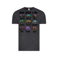 Vintage Black god says i am Vintage Tee - MaliasSmallBusiness