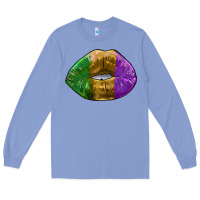 Colony Blue mardi gras kiss Long Sleeve Tee - RanaPortraitStore