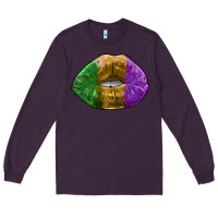 Plum mardi gras kiss Long Sleeve Tee - RanaPortraitStore