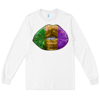White mardi gras kiss Long Sleeve Tee - RanaPortraitStore