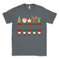 Charcoal Heather add your personalization christmas pencils Classic Tee - MaliasSmallBusiness