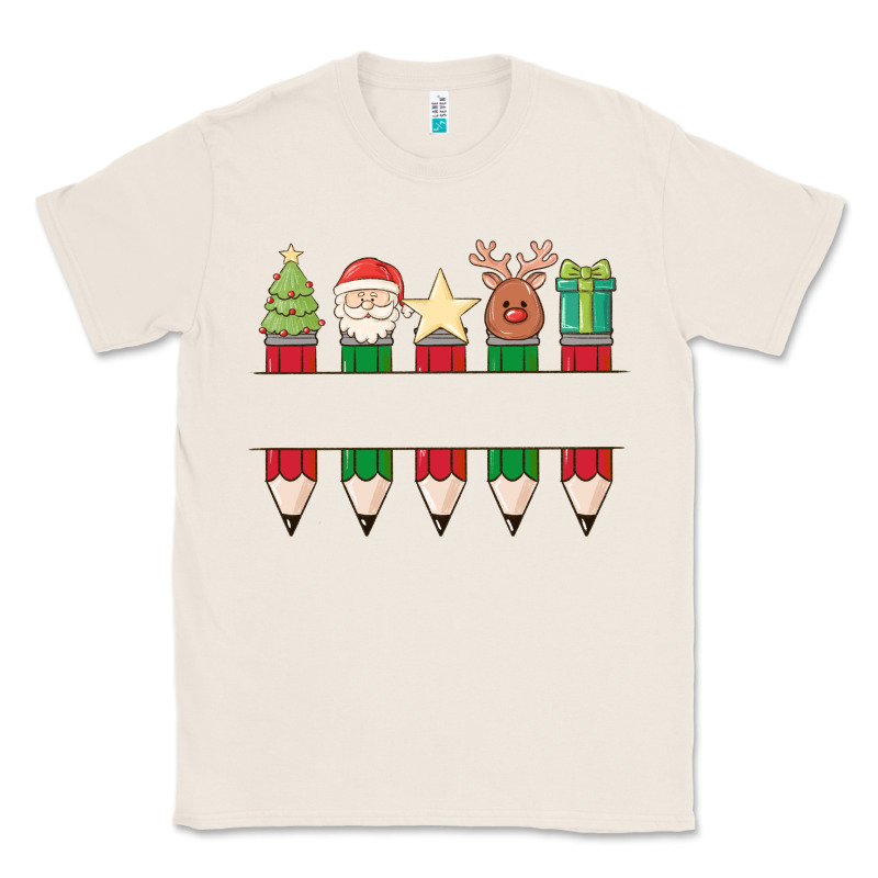 Add Your Personalization Christmas Pencils Classic Tee by MaliasSmallBusiness | Teevron