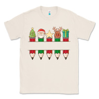 Natural add your personalization christmas pencils Classic Tee - MaliasSmallBusiness
