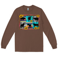 Chestnut cow sunflower leopard Long Sleeve Tee - Artiststas