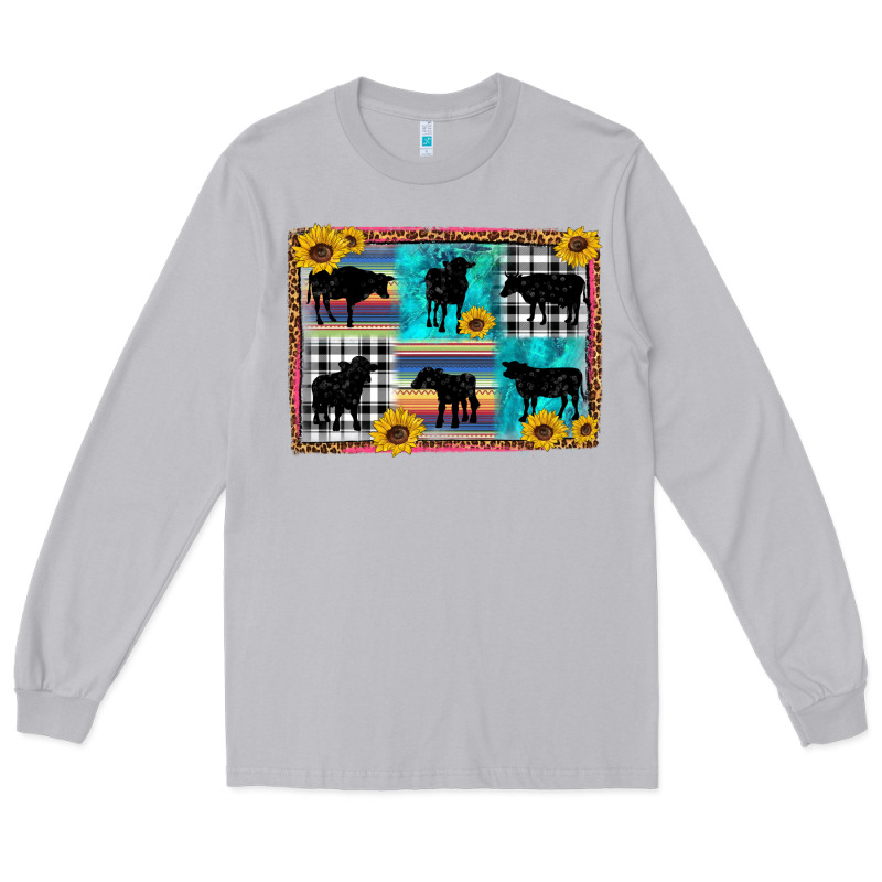 Cow Sunflower Leopard Long Sleeve Tee by Artiststas | Teevron
