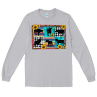 Moon Dust cow sunflower leopard Long Sleeve Tee - Artiststas