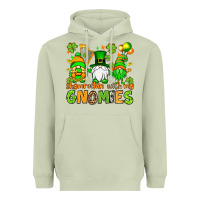Matcha St. Patrick's Day shamrockin' with my gnomies Heavyweight Hoodie - OliviaCreatesArt