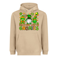 Mushroom St. Patrick's Day shamrockin' with my gnomies Heavyweight Hoodie - OliviaCreatesArt