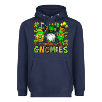 Navy St. Patrick's Day shamrockin' with my gnomies Heavyweight Hoodie - OliviaCreatesArt