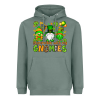 Sage St. Patrick's Day shamrockin' with my gnomies Heavyweight Hoodie - OliviaCreatesArt