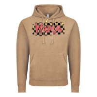 Vintage Coffee checkered mama Vintage Hoodie - MaliasSmallBusiness