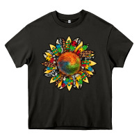 Asphalt autism awareness cowhide leopard sunflower Heavy Core Tee - Artiststas