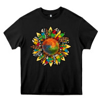 Black autism awareness cowhide leopard sunflower Heavy Core Tee - Artiststas