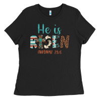Black he is risen Ladies Tee - Artiststas