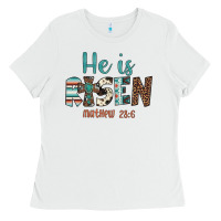 White he is risen Ladies Tee - Artiststas