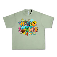 Oil Green hello summer Urban Heavy Tee - JahusDesignShop