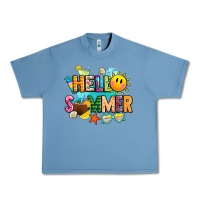 Pebble Blue hello summer Urban Heavy Tee - JahusDesignShop