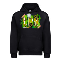 Black St. Patricks Day Lpn Urban Hoodie - CowhideDigitalArt