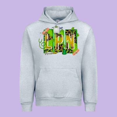 St. Patricks Day Lpn Urban Hoodie Designed By Cowhidedigitalart
