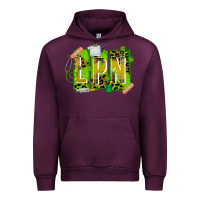 Mauve Wine St. Patricks Day Lpn Urban Hoodie - CowhideDigitalArt