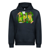 Navy St. Patricks Day Lpn Urban Hoodie - CowhideDigitalArt