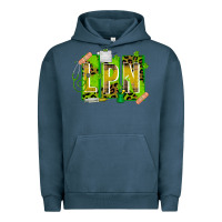 Pigment Midnight Navy St. Patricks Day Lpn Urban Hoodie - CowhideDigitalArt