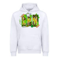 White St. Patricks Day Lpn Urban Hoodie - CowhideDigitalArt