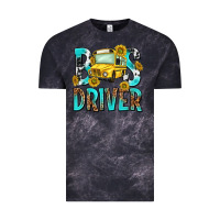 Cloud Black bus driver Vintage Tee - NancyCooperArtShop
