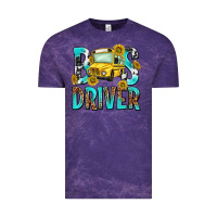 Cloud Purple bus driver Vintage Tee - NancyCooperArtShop